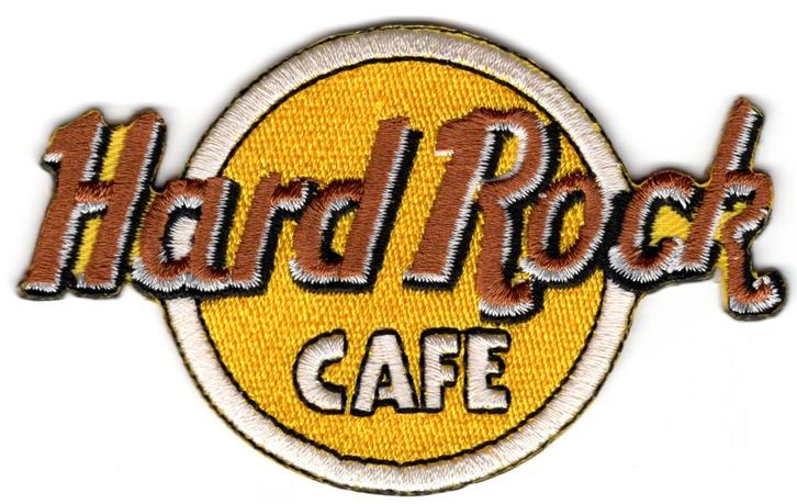 Hard Rock Cafe stoffen opstrijk patch embleem, Verzamelen, Merken en Reclamevoorwerpen, Nieuw, Overige typen, Verzenden