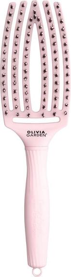 Olivia Garden Borstel Fingerbrush Pastel Pink Combo Medium, Sieraden, Tassen en Uiterlijk, Uiterlijk | Haarverzorging, Ophalen of Verzenden