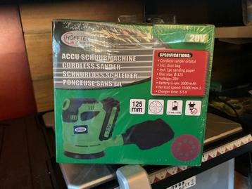 Höfftech Accu Schuurmachine - Nieuw in doos! beschikbaar voor biedingen