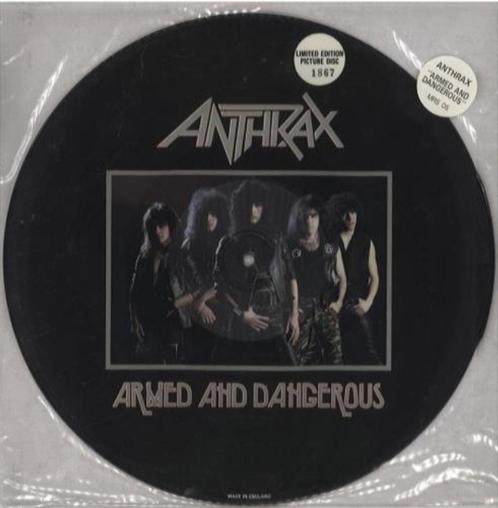 Anthrax Armed And Dangerous Lim. Edition Picture Disc, Cd's en Dvd's, Vinyl | Hardrock en Metal, Zo goed als nieuw, Ophalen of Verzenden