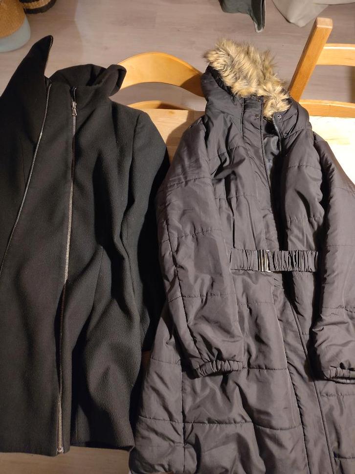 Twee zwangerschapsjassen, Kleding | Dames, Positiekleding, Gedragen, Jasje of Colbert, Maat 42/44 (L), Zwart, Ophalen