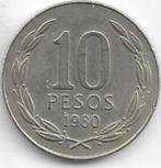 10  pesos  1980  Chili. km.  210, Postzegels en Munten, Munten | Amerika, Ophalen of Verzenden, Zuid-Amerika, Losse munt
