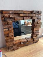 Houten Spiegel Vierkant, Ophalen, Minder dan 50 cm, Gebruikt, Vierkant