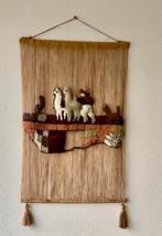 Handgemaakt wandkleed met lama’s (Bolivia), Ophalen of Verzenden, Gebruikt