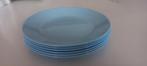 Gebaksbordjes Blauw, Antiek en Kunst, Antiek | Servies los, Ophalen of Verzenden