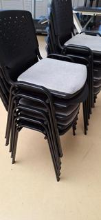 11 stapelstoelen TEAB, Ophalen, Gebruikt, Zwart, Vijf, Zes of meer stoelen