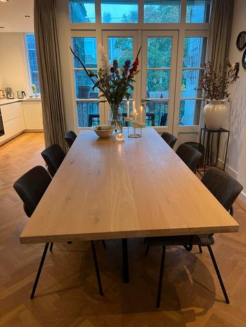 Eetkamer set: Eettafel eiken & 6 Bodilson stoelen beschikbaar voor biedingen