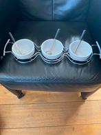 Dip Schalen Set met Lepels, Ophalen, Zo goed als nieuw