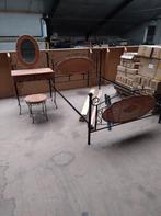 Romantische rotan slaapkamermeubelset, Huis en Inrichting, Ophalen, Gebruikt, Bruin, Romantisch