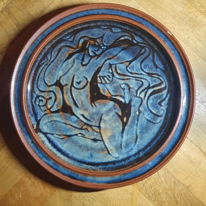 Prachtig midcentury bord. Picasso?, Antiek en Kunst, Antiek | Wandborden en Tegels, Ophalen of Verzenden