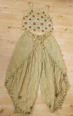 Aparte met steentjes/borduursels bewerkt broek + top! M, Maat 38/40 (M), Bruin, Verzenden, Zo goed als nieuw