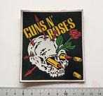 Guns N' Roses zeldzame vintage 80's skull rubber patch rp16, Verzenden, Nieuw, Kleding