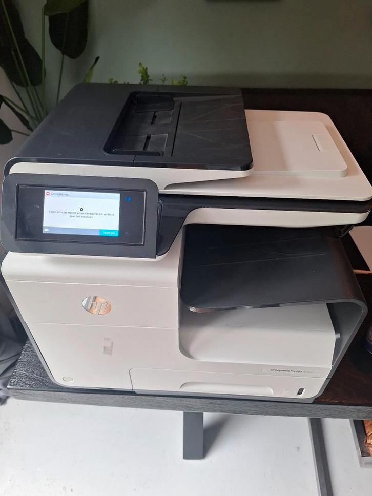HP PageWide Pro 477dw MFP - Zwarte inkt leeg, Computers en Software, Printers, Gebruikt, All-in-one, Inkjetprinter, Faxen, Kleur printen