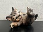 Harvey Knox porselein Poes beeldje Kitten 7/3.5 cm H, Ophalen of Verzenden, Zo goed als nieuw, Dier