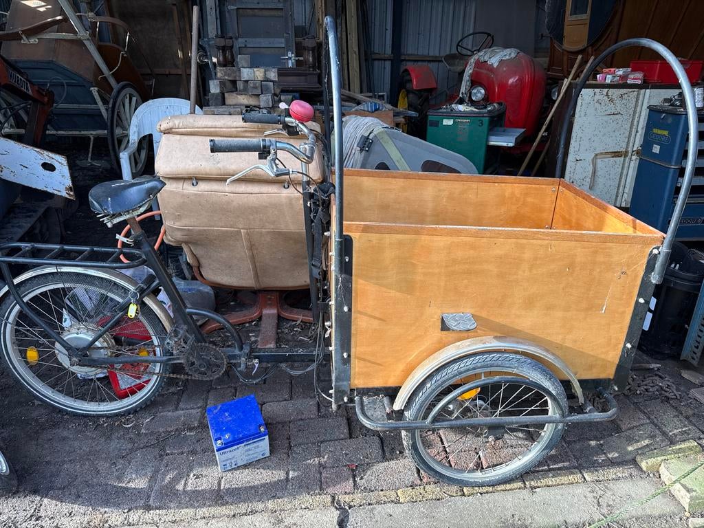 Elektrische Bakfiets, Fietsen en Brommers, Gebruikt, Goederen, Elektrisch, Ophalen