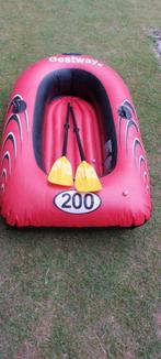 Opblaasbare boot 198x122 cm Bestway, 2 personen, 2 peddels, Ophalen of Verzenden, Zo goed als nieuw