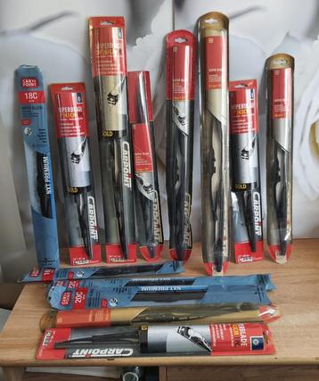 partij van 13 verschillende nieuwe ruitenwissers beschikbaar voor biedingen