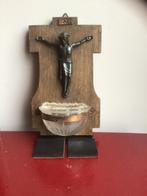Wijwater bakje met crucifix, Ophalen of Verzenden
