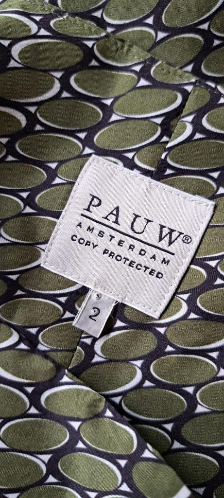 Pauw Amsterdam Rokje Maat M/38 – 100% Zijde – Groen/Zwart, Kleding | Dames, Rokken, Zo goed als nieuw, Maat 38/40 (M), Groen, Boven de knie
