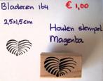 Bladeren 164 Houten stempel, Hobby en Vrije tijd, Stempelen, Ophalen of Verzenden, Gebruikt, Houten stempel