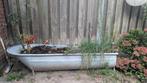 Zinken badkuip (plantenbak), Tuin en Terras, Gebruikt, Minder dan 30 cm, Rond, Ophalen of Verzenden