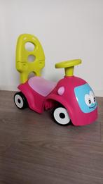 Smoby loop/duwauto 4 in 1 roze/groen, Kinderen en Baby's, Speelgoed | Buiten | Voertuigen en Loopfietsen, Ophalen of Verzenden