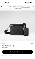 Louis vuitton trio messenger, Overige merken, Gebruikt, Zwart, Ophalen of Verzenden