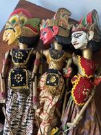 Drie oude Wajang Golek poppen Indonesië, Antiek en Kunst, Ophalen of Verzenden