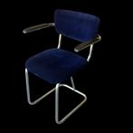 Gispen/de Wit Buisframe Stoel - Midcentury, Huis en Inrichting, Ophalen, Gebruikt, Gispen de Wit, Blauw