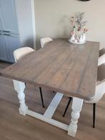 Landelijke klooster eettafel, Huis en Inrichting, Complete eetkamers, Ophalen of Verzenden, Gebruikt, 4 tot 6 stoelen