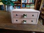 Kistje met twee laden, Minder dan 50 cm, Nieuw, Minder dan 50 cm, Ophalen of Verzenden