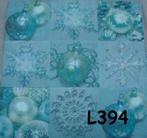 OPRUIMING servetten decoupage – kerstballen L394 – 8x, Verzenden, Nieuw, Materiaal