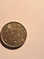 25 cent  1950 tot 1980., Ophalen of Verzenden, Koningin Juliana, 25 cent