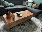 Teak hout salontafel en tv meubel, Minder dan 50 cm, Teakhout, Rechthoekig, Zo goed als nieuw