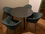 Eettafel rond zwart, Ophalen, Gebruikt, Rond, Modern