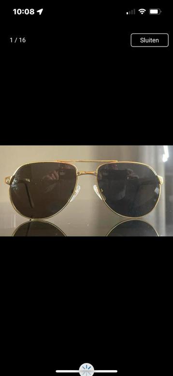 Cartier zonnebril Santos CT0425S 003 origineel bon beschikbaar voor biedingen