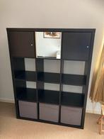 Ikea zwarte vakken kast, Huis en Inrichting, 25 tot 50 cm, Ophalen of Verzenden, Zo goed als nieuw