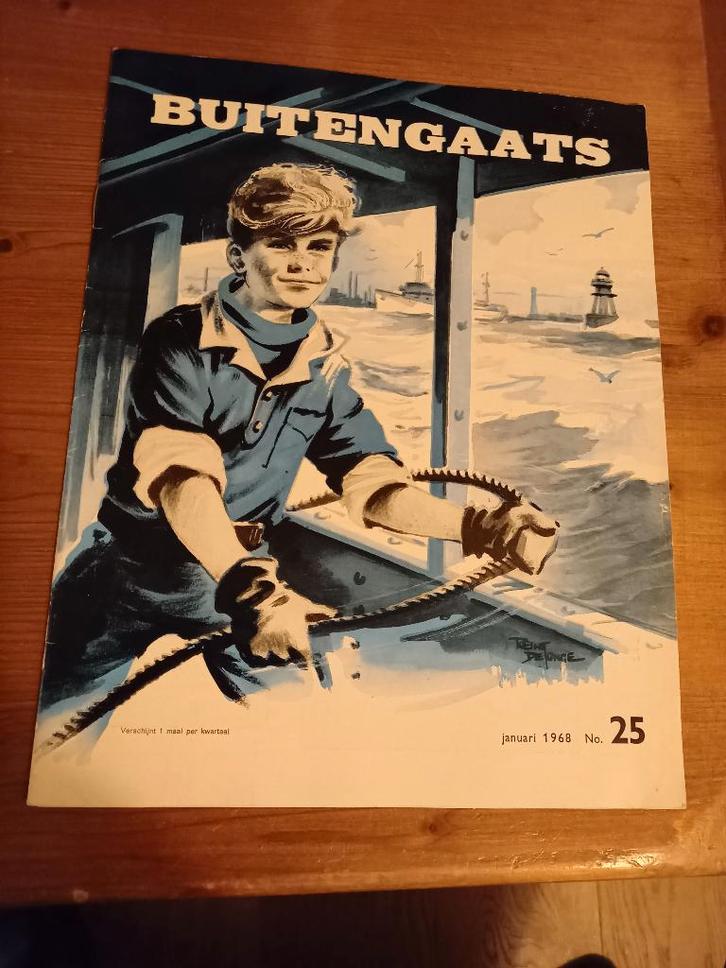 Tijdschrift "Buitengaats " nr 25 januari 1968 izgs, Verzamelen, Scheepvaart, Zo goed als nieuw, Boek of Tijdschrift, Motorboot