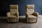 2 x Prominent Stawett sta op of  relax fauteuil, Sta-op, Minder dan 75 cm, Leer, Zo goed als nieuw