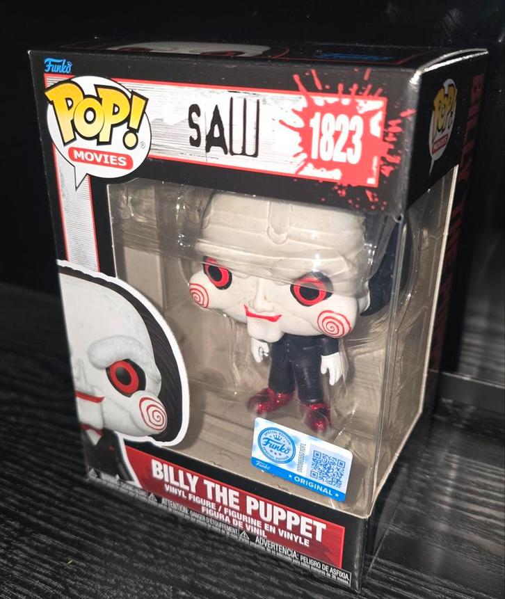 Funko Pop! 1823 Billy The Puppet (SAW) Glitter Shoes LE, Verzamelen, Poppetjes en Figuurtjes, Nieuw, Ophalen of Verzenden