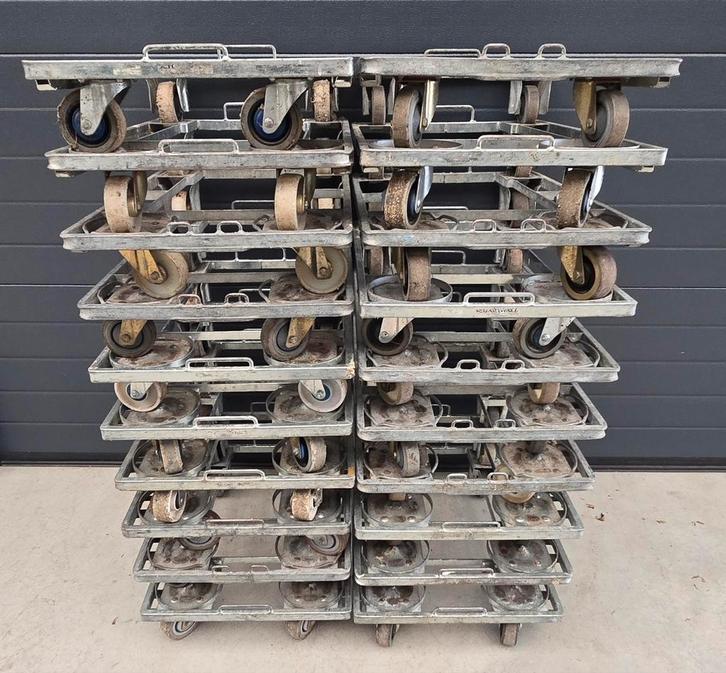 20 broodkratdolly's, Doe-het-zelf en Verbouw, Transportwagens, Gebruikt, Transportkar, Ophalen