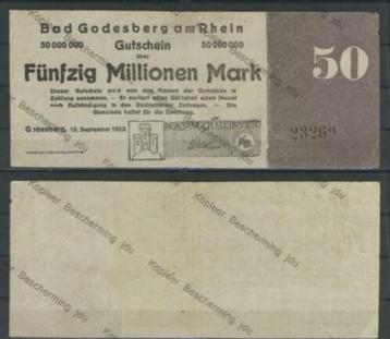Bad Godesberg am Rhein 50 Millionen Mark 1923 Biljet r-126  beschikbaar voor biedingen