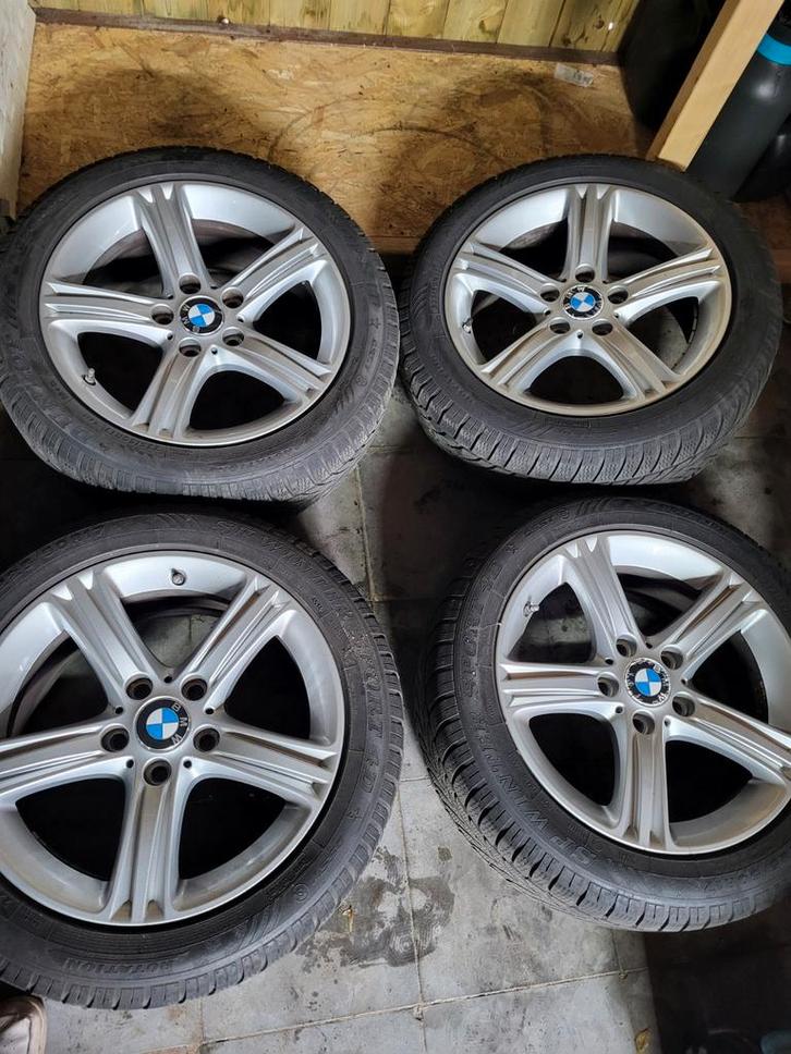 BMW Velgen 17 inch - F30/F32 met Dunlop Winterbanden, Auto-onderdelen, Banden en Velgen, Banden en Velgen, Winterbanden, 17 inch