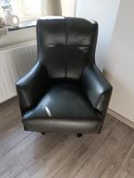 Henders en Hazel leren draai fauteuil donkergroen, Ophalen, Zo goed als nieuw, 75 tot 100 cm, 50 tot 75 cm