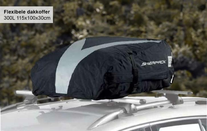 Te huur: Flexibele dakkoffer 300L 115x100x30cm dakkoffer, Auto diversen, Dakkoffers, Zo goed als nieuw, Ophalen