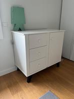 Kidsmill Lars Commode Wit/Zwart + Bladvergroter, Kinderen en Baby's, Kinderkamer | Commodes en Kasten, Ophalen, 50 tot 70 cm, Voetruimte