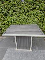 Bijzettafel, RVS met zwart composiet, Ophalen, Gebruikt, Vierkant, Rvs