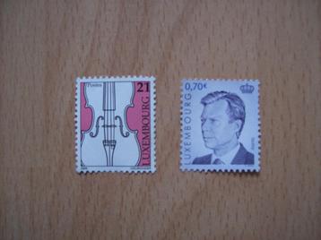 2 Luxemburgse postzegels - Luxemburg - postfris   beschikbaar voor biedingen