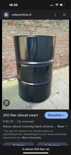 Vuurton 200 liter eentje van 60 liter, Tuin en Terras, Ophalen of Verzenden, Zo goed als nieuw, Vuurton