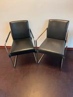 Te koop 6 Bert Plantagie type Clark, Huis en Inrichting, Stoelen, Ophalen, Gebruikt, Zwart, Leer